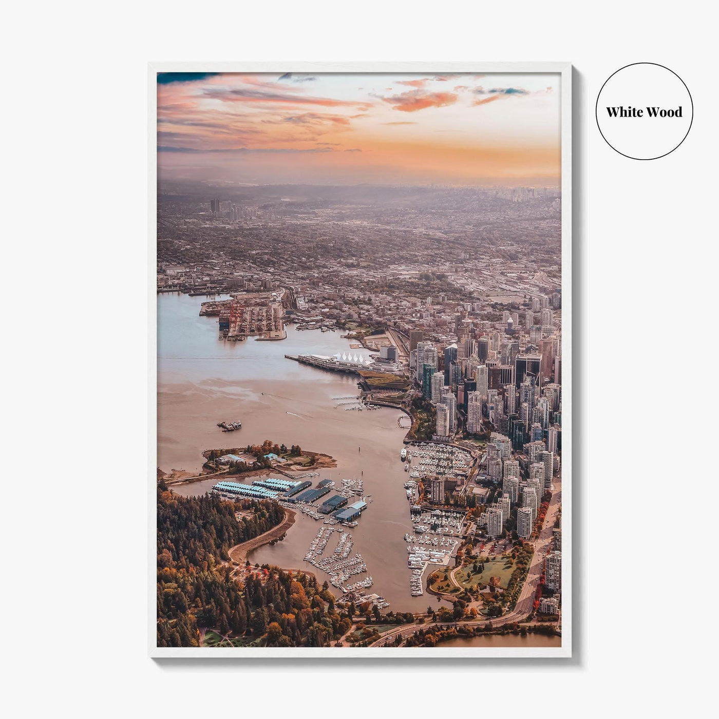Vancouver Skyline Fine Art Photo Print, Downtown, Stanley Park, BC, Canada, Harbour, Poster