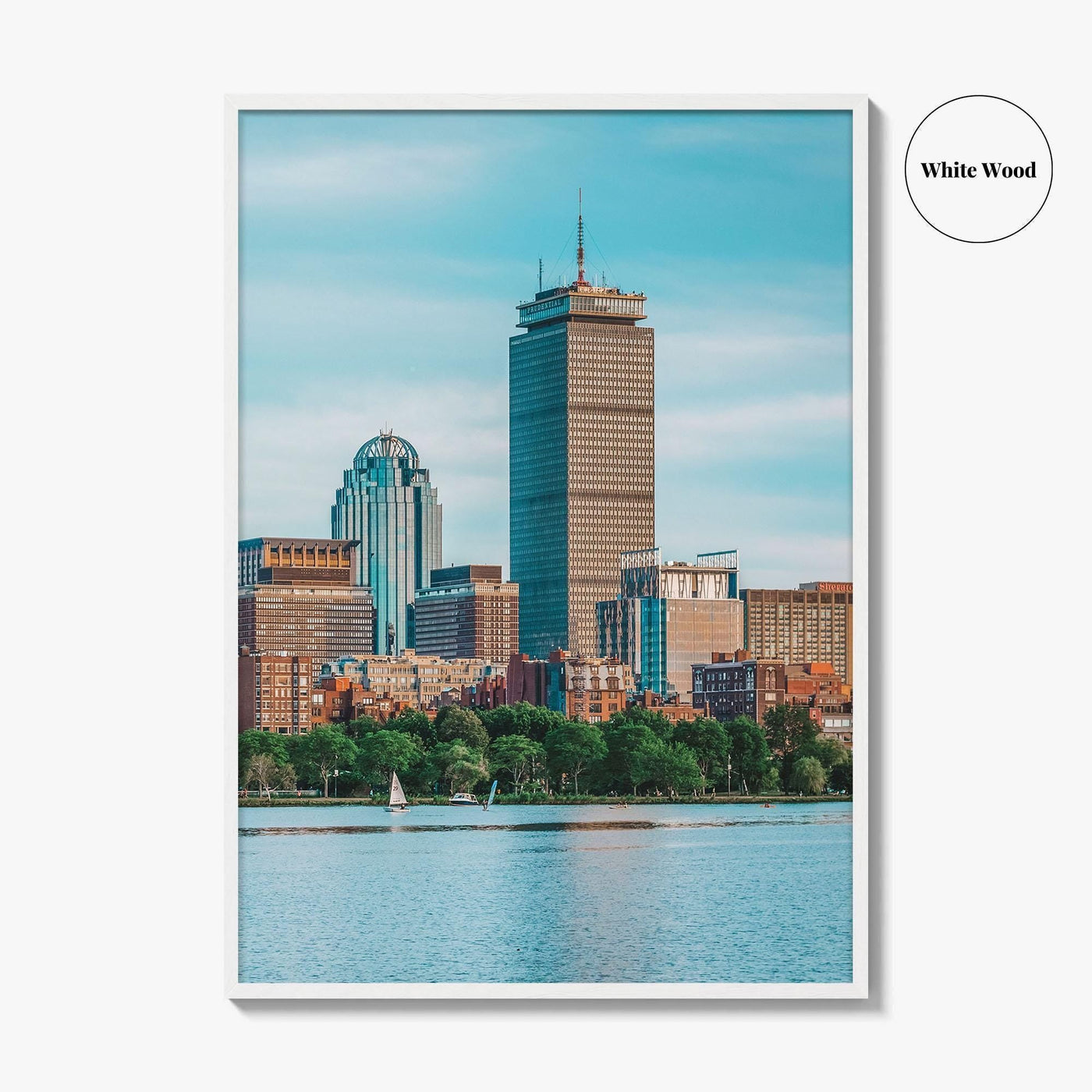 Boston Skyline Fine Art Photo Print, Charles River, Cambridge Massachusetts, USA Wall Decor