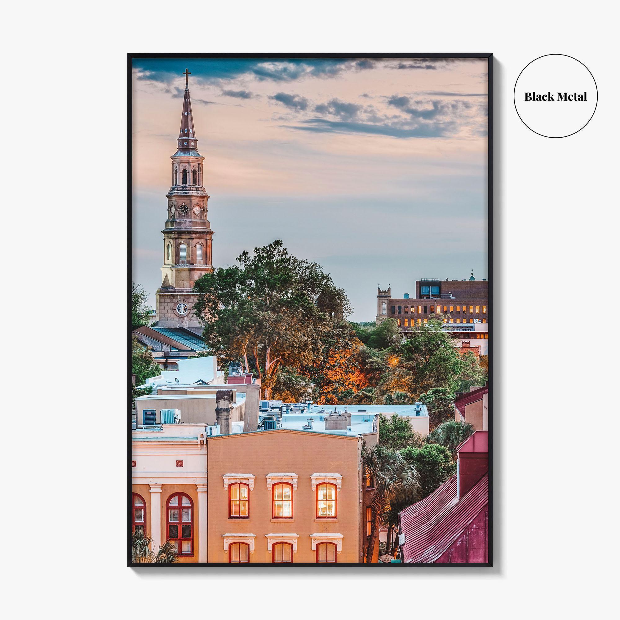 Charleston South Carolina Skyline Fine Art Photo Print, Wall Poster, USA