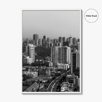 Mumbai Black and White Fine Art Photo Print, Bombay, Maharashtra India, Wall Decor Poster