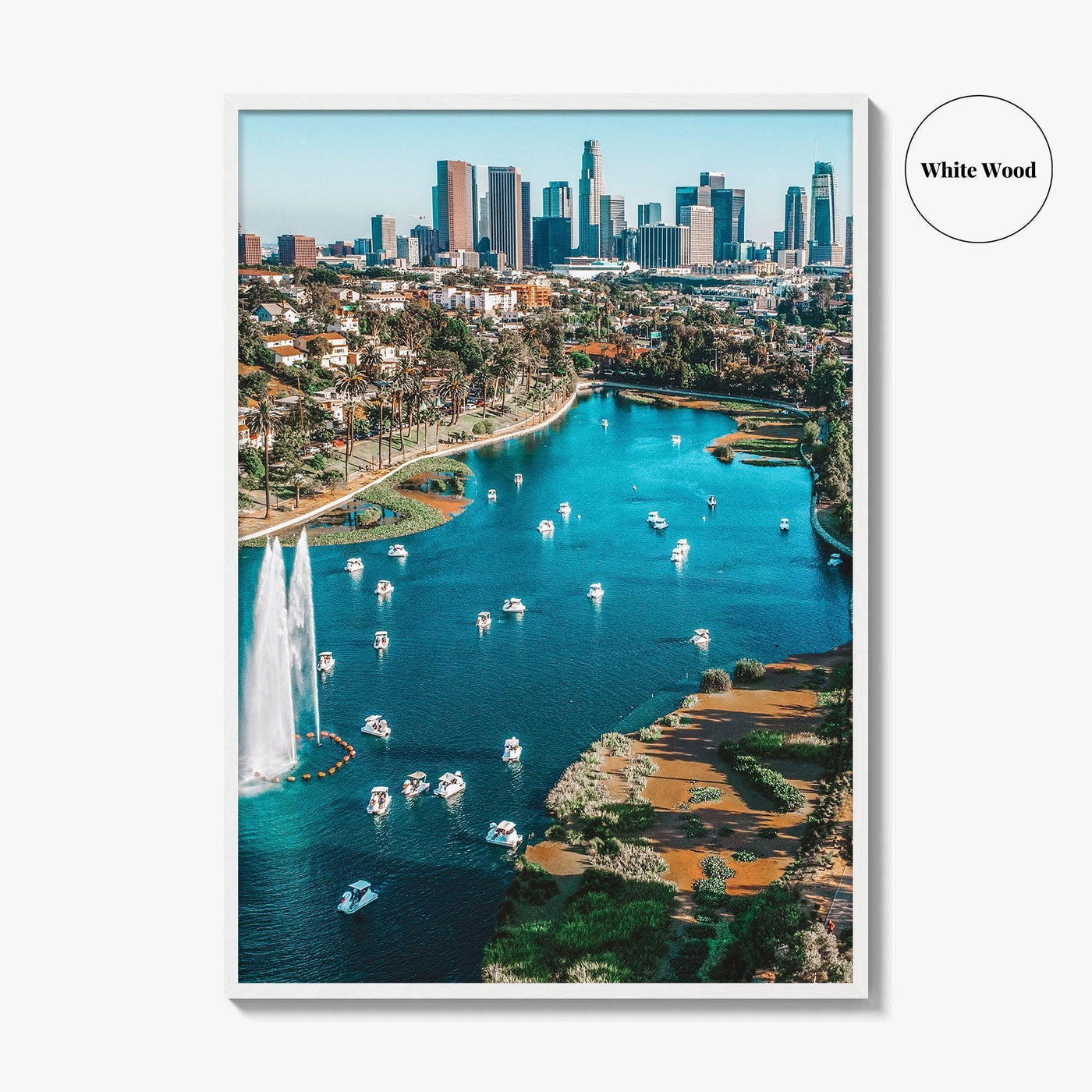 Echo Park Lake Fine Art Photo Print, Los Angeles California USA Wall Art