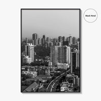 Mumbai Black and White Fine Art Photo Print, Bombay, Maharashtra India, Wall Decor Poster