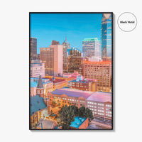 Oklahoma City Skyline Fine Art Photo Print, Oklahoma USA Wall Decor Poster, OKC