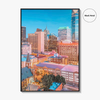 Oklahoma City Skyline Fine Art Photo Print, Oklahoma USA Wall Decor Poster, OKC