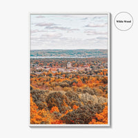 Traverse City Skyline Fine Art Photo Print, Downtown, Michigan, USA Wall Decor Poster
