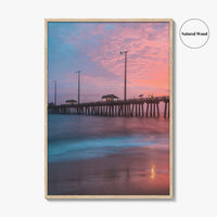 Nags Head Fine Art Photo Print, Outer Banks NC Poster, Fishing Pier Boardwalk OBX