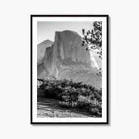 Half Dome Black and White Fine Art Photo Print, Yosemite National Park, California Poster