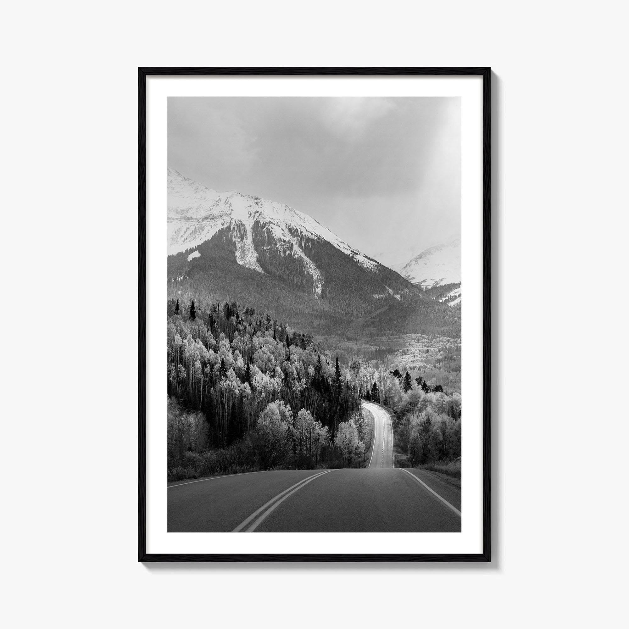 Telluride Colorado Black and White Fine Art Photo Print, Mountain Village CO Poster