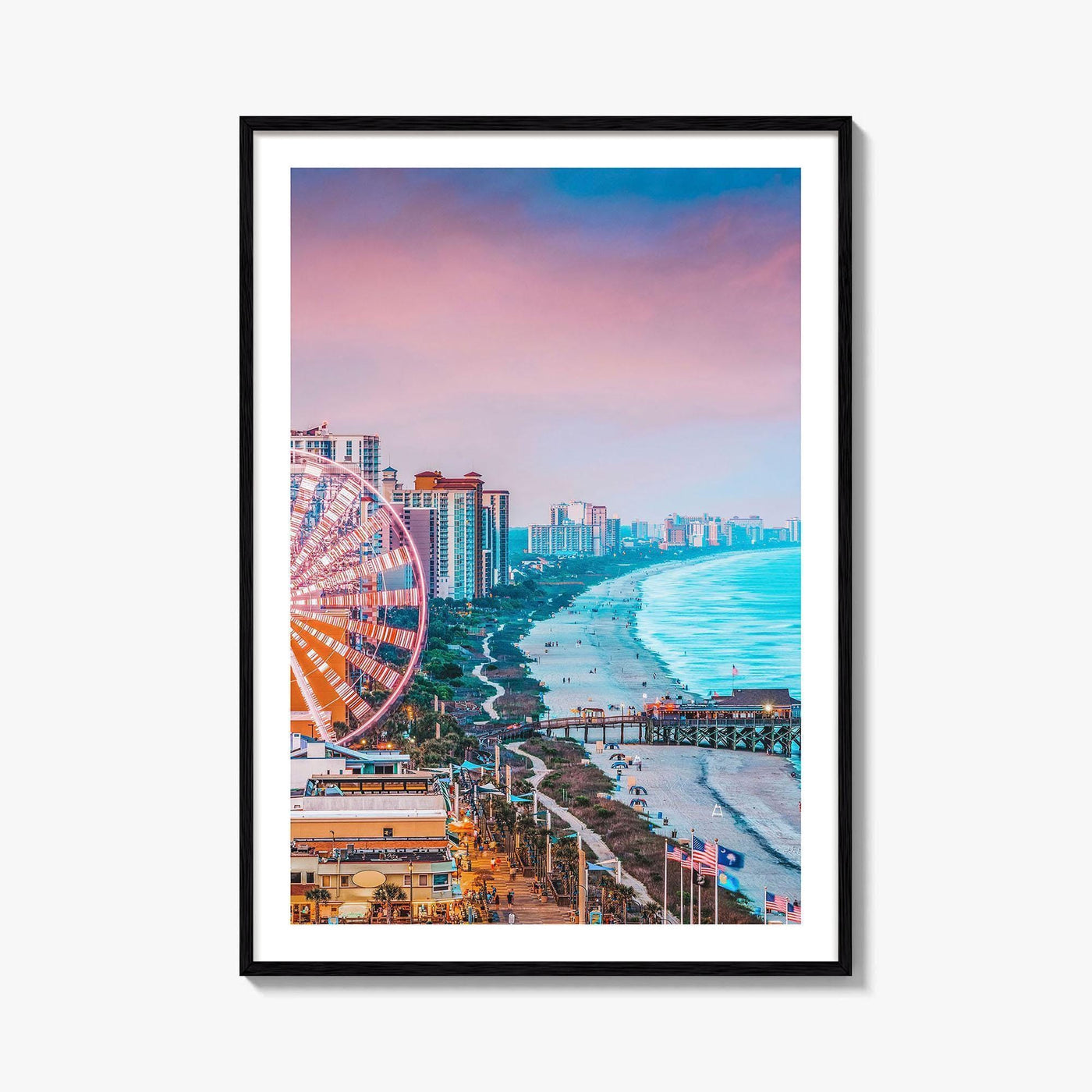 Myrtle Beach Skyline Fine Art Photo Print, Wall Decor, South Carolina Poster, USA