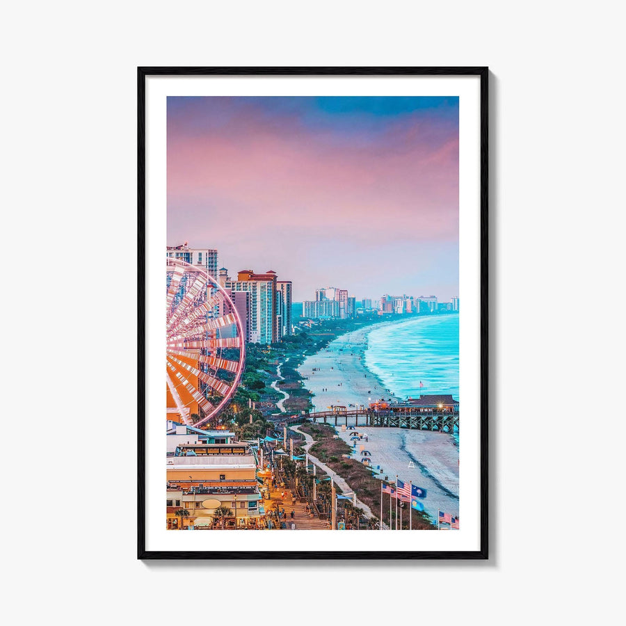 Myrtle Beach Skyline Fine Art Photo Print, Wall Decor, South Carolina Poster, USA