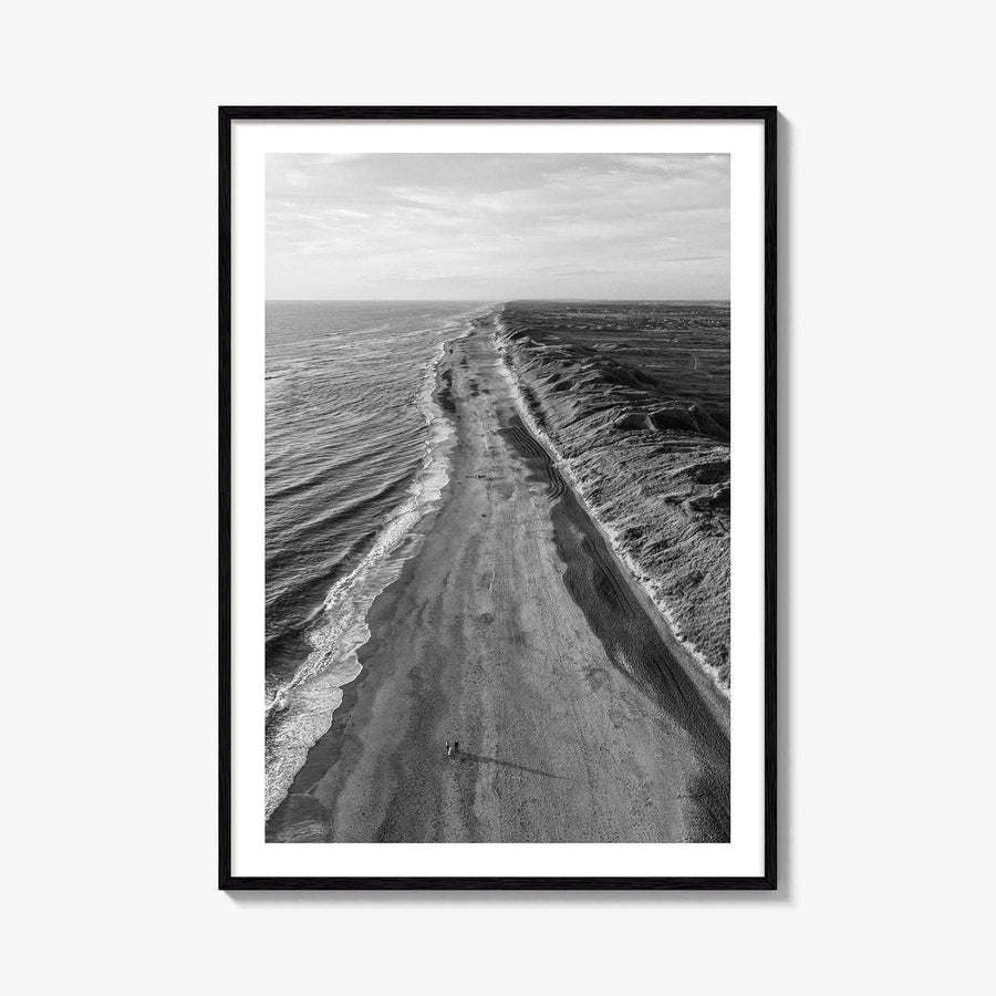 Denmark Black and White Fine Art Photo Print, West Jutland Wall Decor, Hvide Sande
