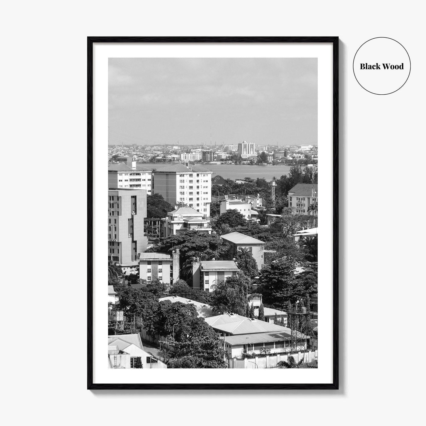 Lagos Black and White Fine Art Photo Print, Nigeria Wall Decor, Photo Poster