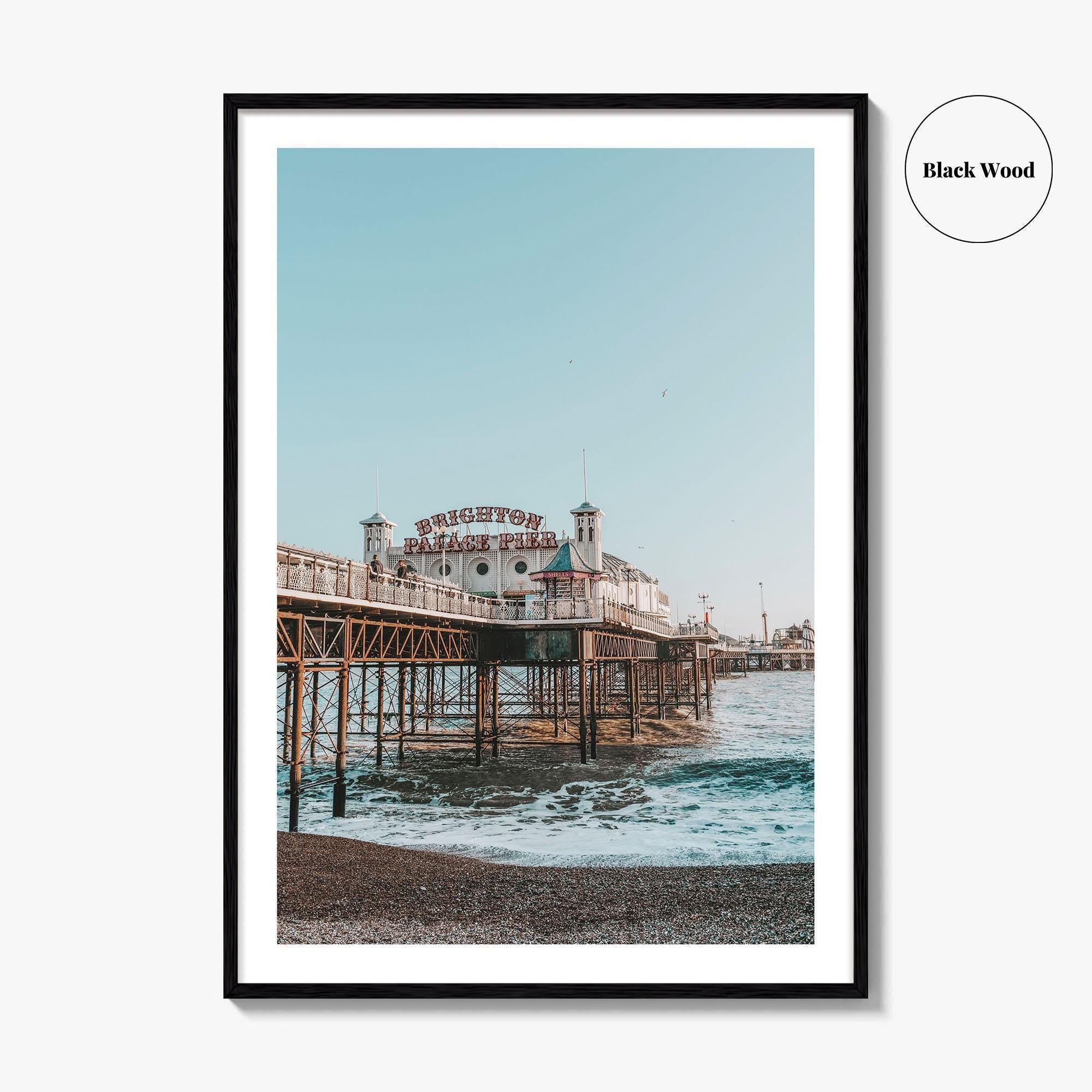 Brighton Fine Art Photo Print, Palace Pier, England UK Poster