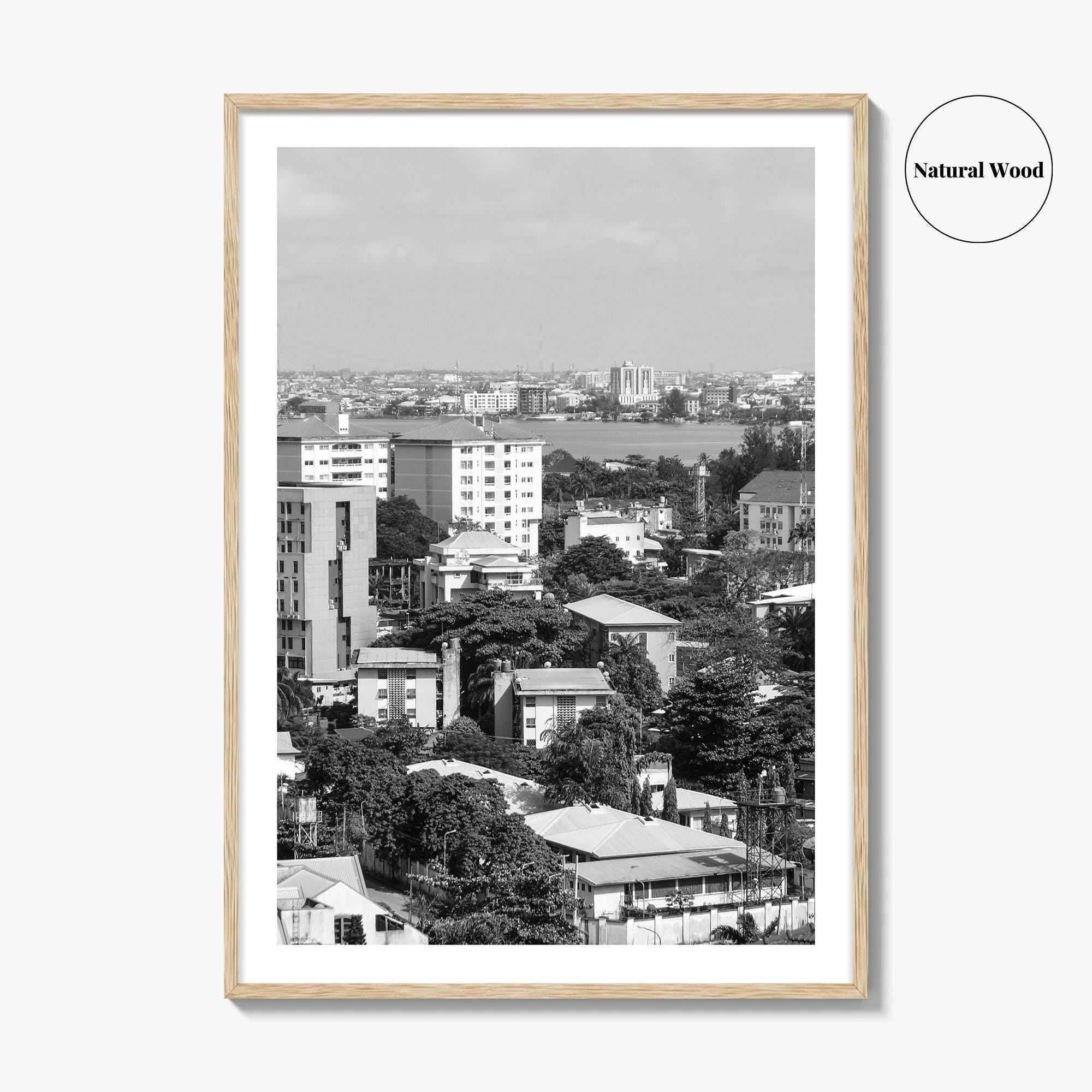 Lagos Black and White Fine Art Photo Print, Nigeria Wall Decor, Photo Poster