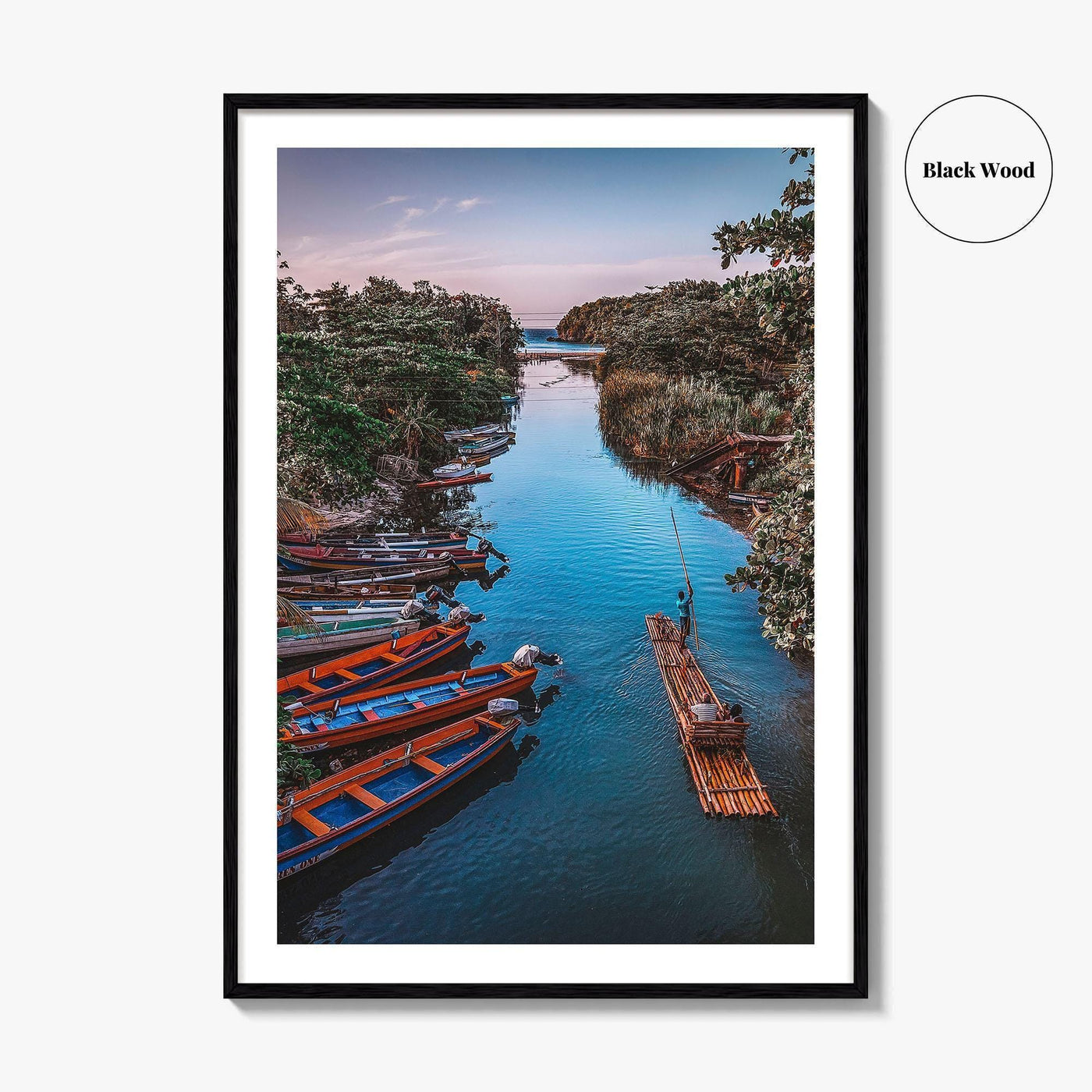 Jamaica Fine Art Photo Print, White River Rafting, St Ann, Ocho Rios Wall Poster