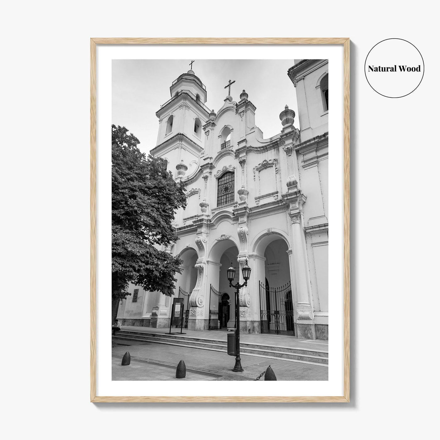 Buenos Aires Black and White Fine Art Photo Print, San Ignacio de Loyola Church