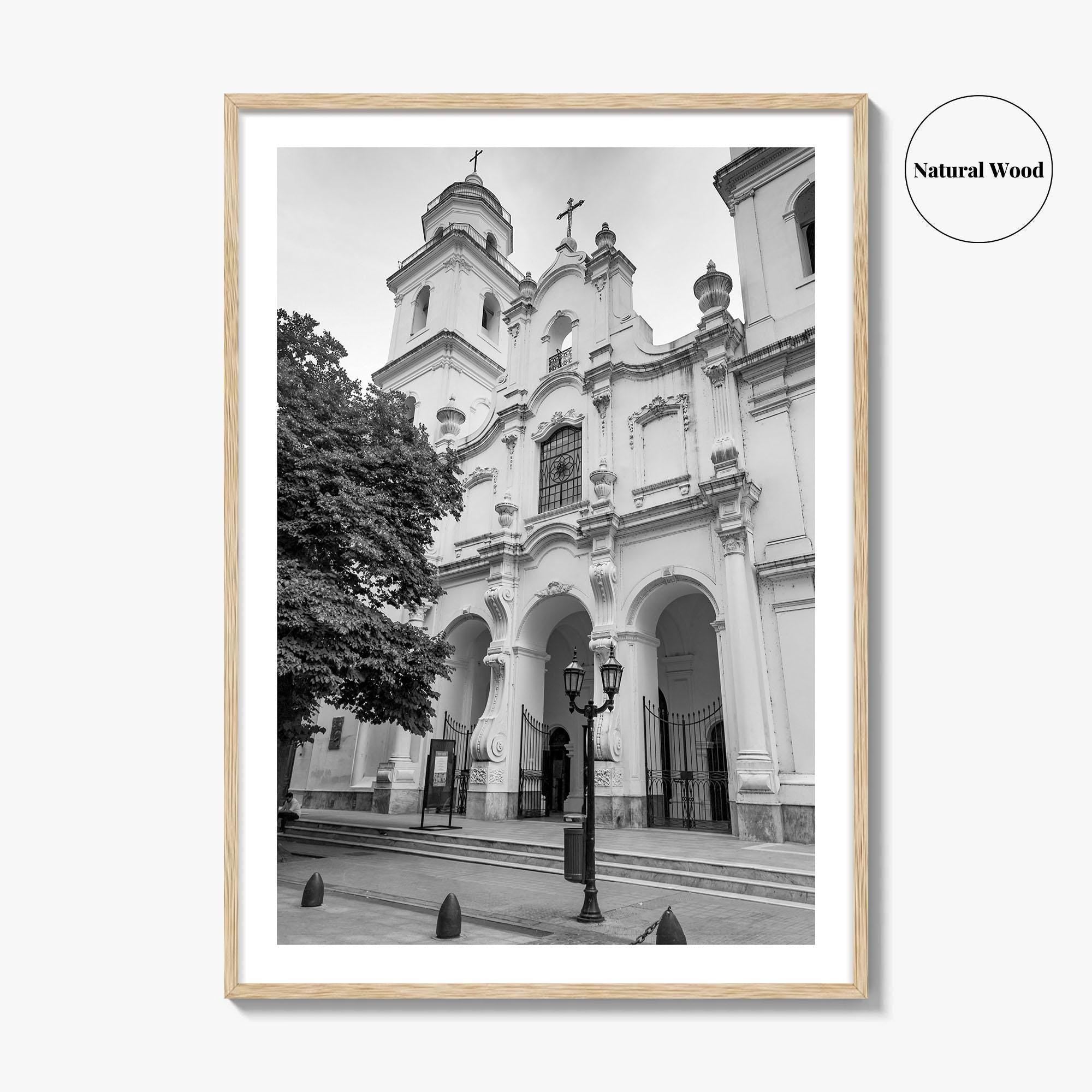 Buenos Aires Black and White Fine Art Photo Print, San Ignacio de Loyola Church