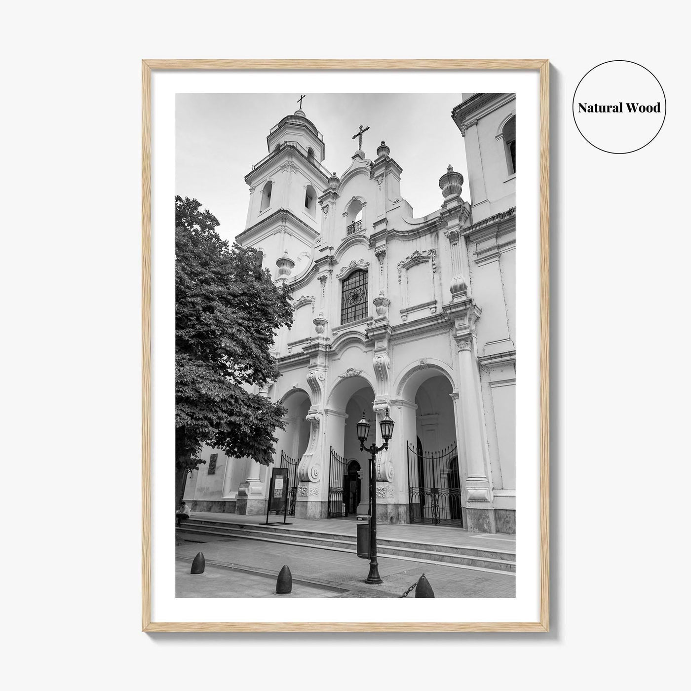 Buenos Aires Black and White Fine Art Photo Print, San Ignacio de Loyola Church