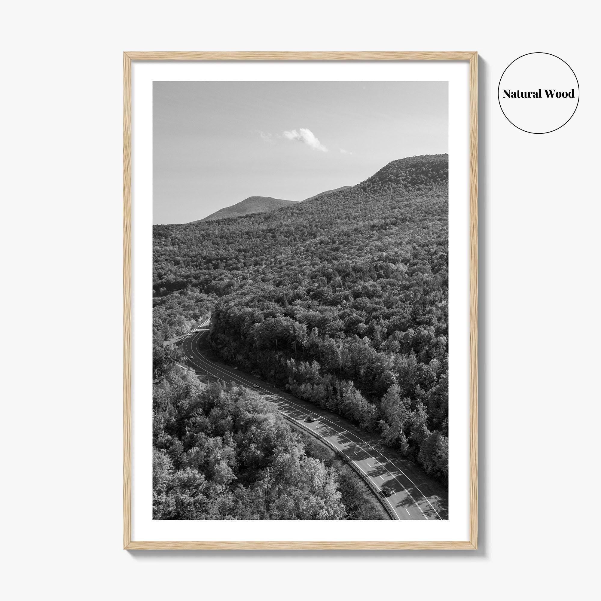 Catskill Mountains Black and White Fine Art Photo Print, New York Poster