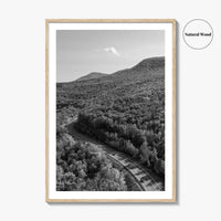 Catskill Mountains Black and White Fine Art Photo Print, New York Poster