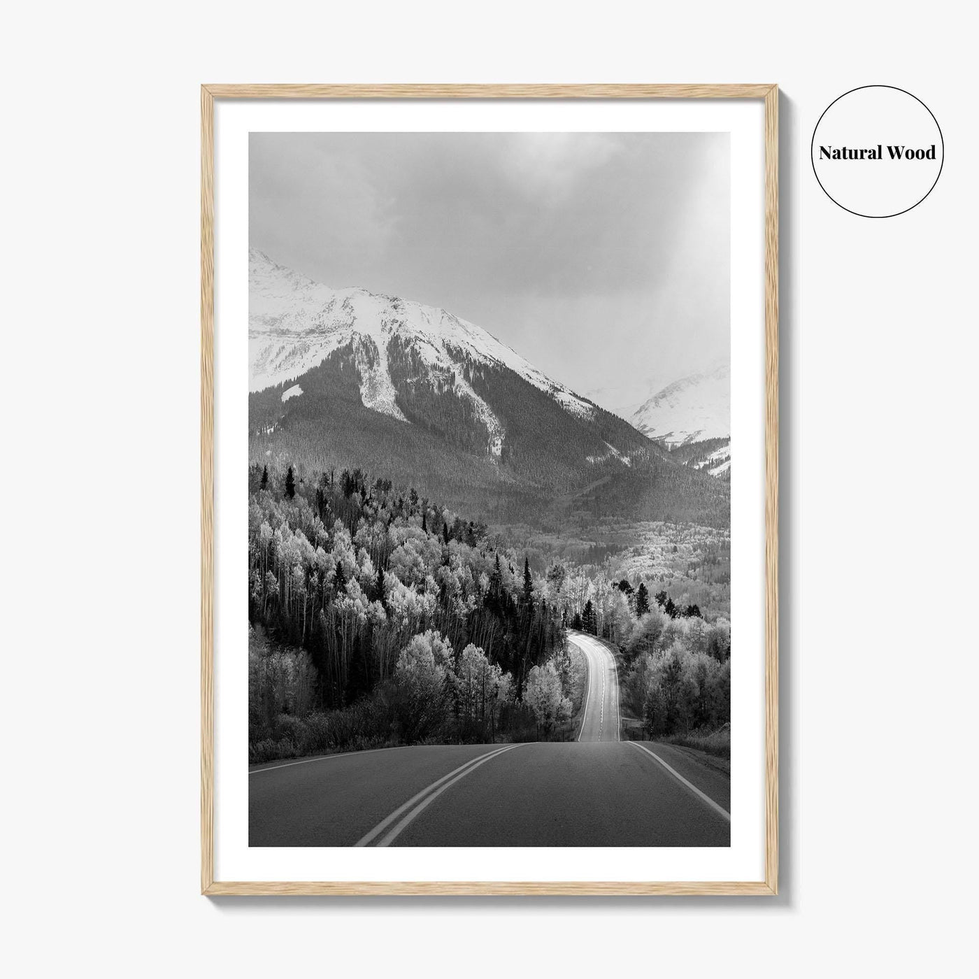 Telluride Colorado Black and White Fine Art Photo Print, Mountain Village CO Poster