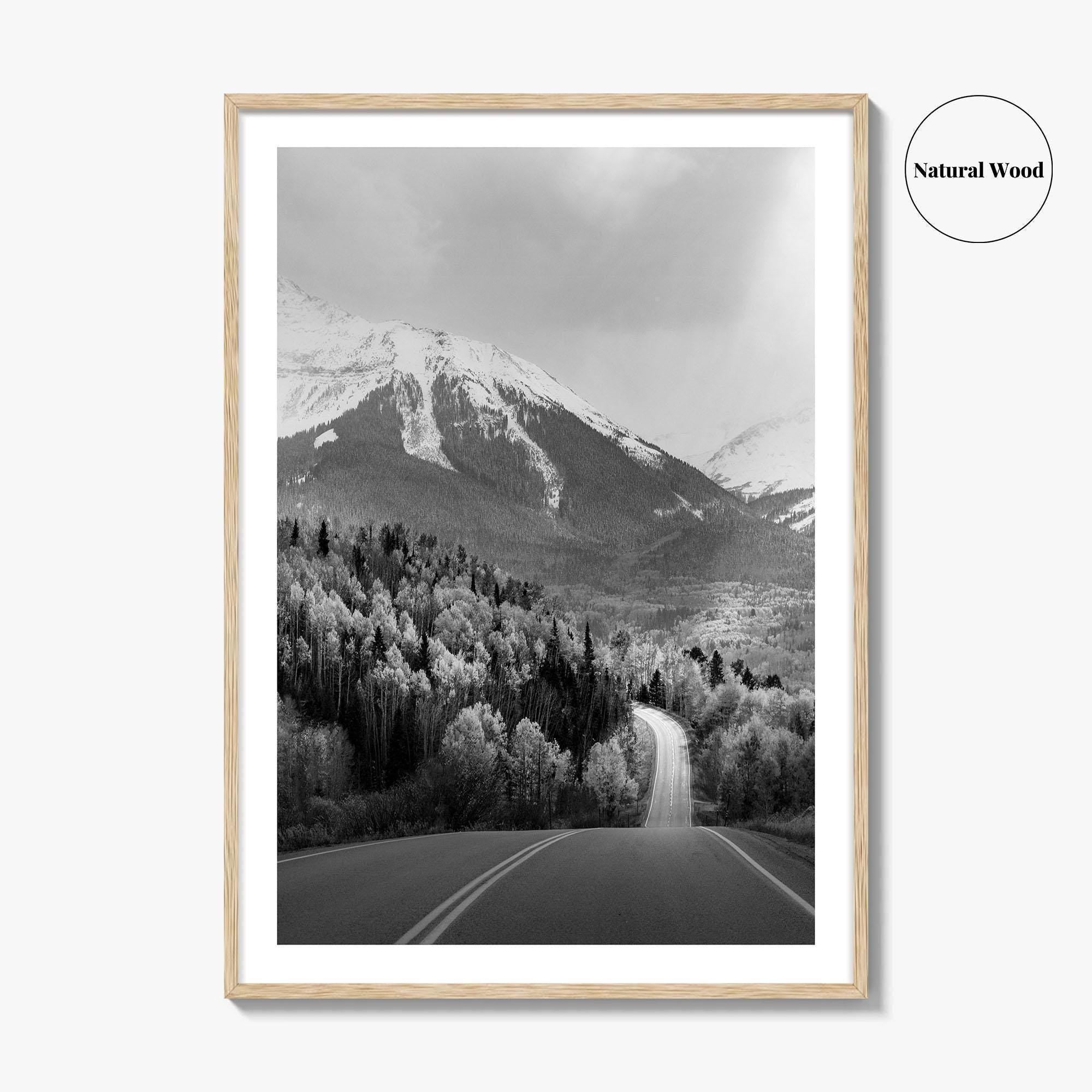 Telluride Colorado Black and White Fine Art Photo Print, Mountain Village CO Poster