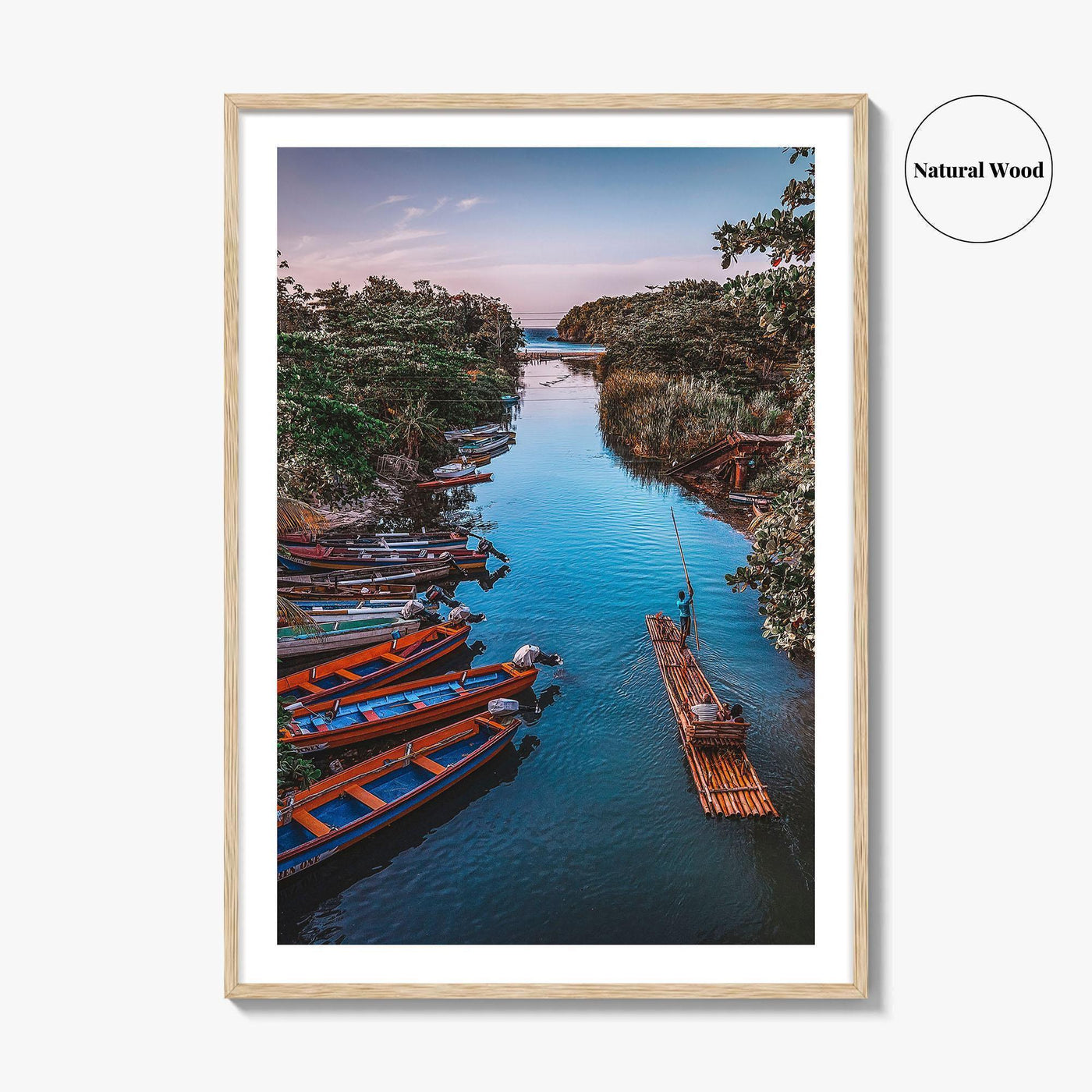 Jamaica Fine Art Photo Print, White River Rafting, St Ann, Ocho Rios Wall Poster