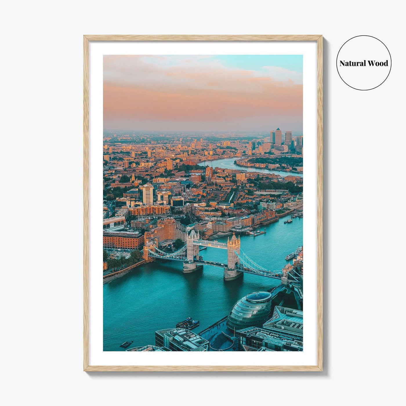 London Skyline Fine Art Photo Print, Thames River, England, UK, Wall Decor, Poster