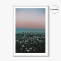 Los Angeles Skyline Fine Art Photo Print, Decor Poster, Griffith Observatory, California, USA