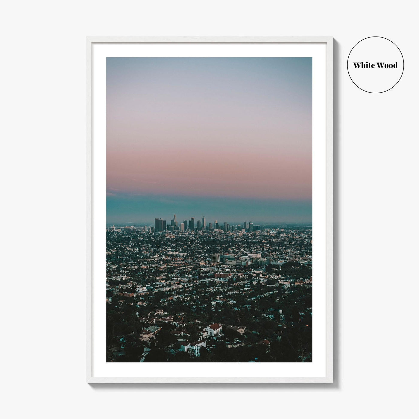 Los Angeles Skyline Fine Art Photo Print, Decor Poster, Griffith Observatory, California, USA