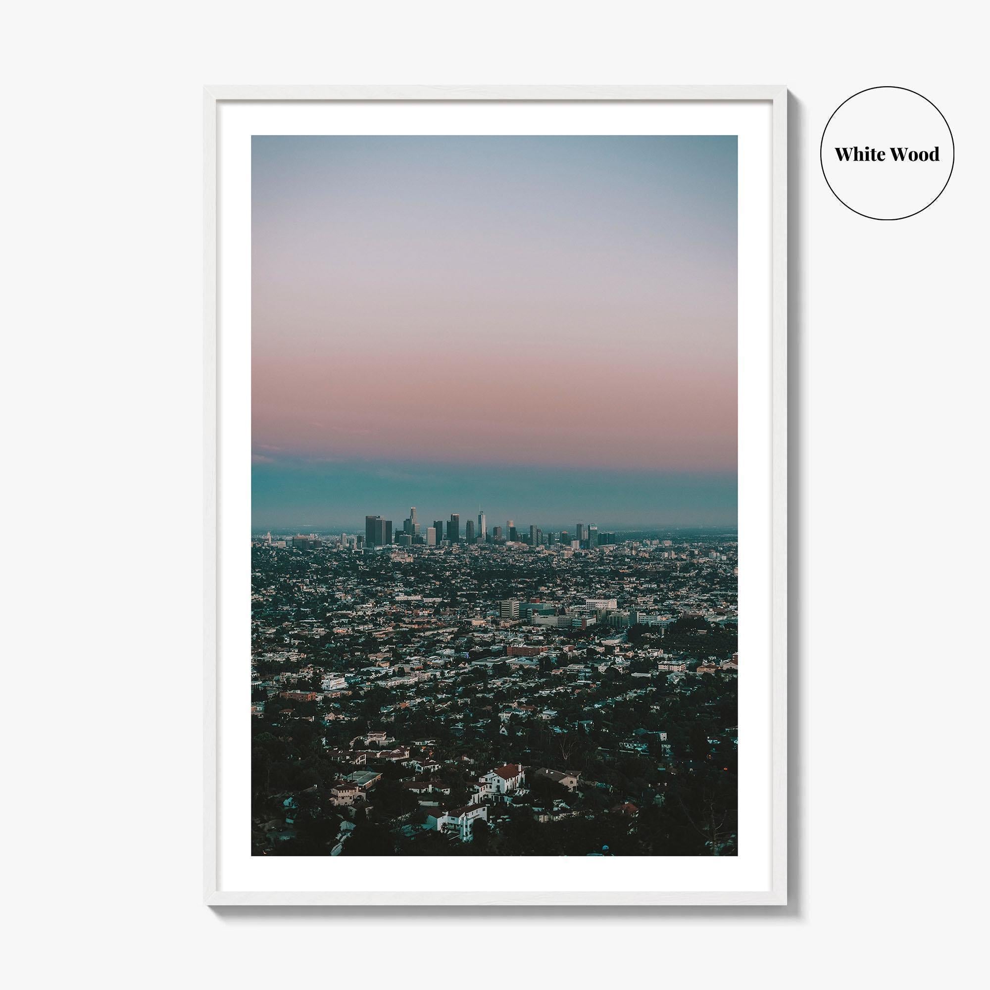 Los Angeles Skyline Fine Art Photo Print, Decor Poster, Griffith Observatory, California, USA