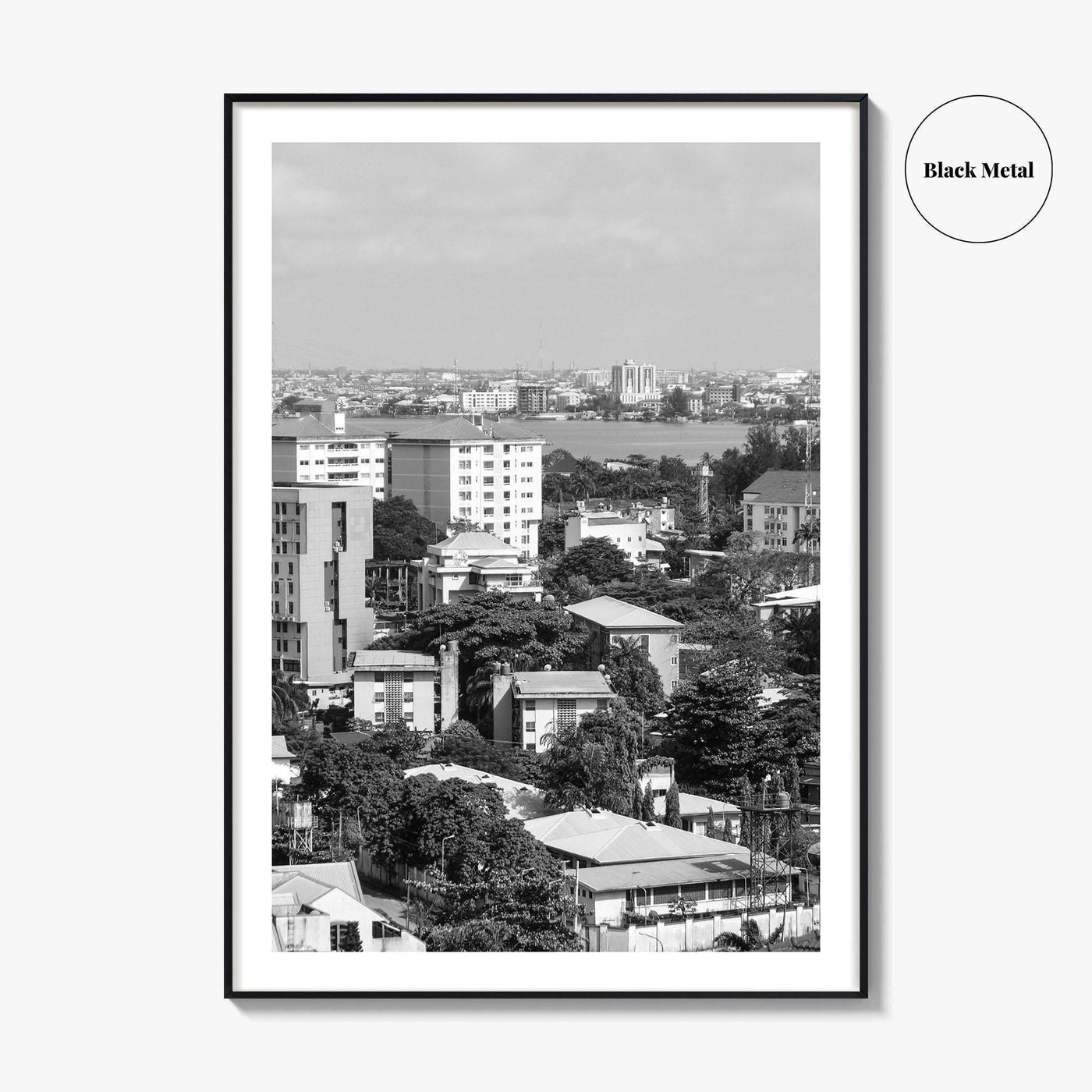 Lagos Black and White Fine Art Photo Print, Nigeria Wall Decor, Photo Poster