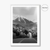 Telluride Colorado Black and White Fine Art Photo Print, Mountain Village CO Poster