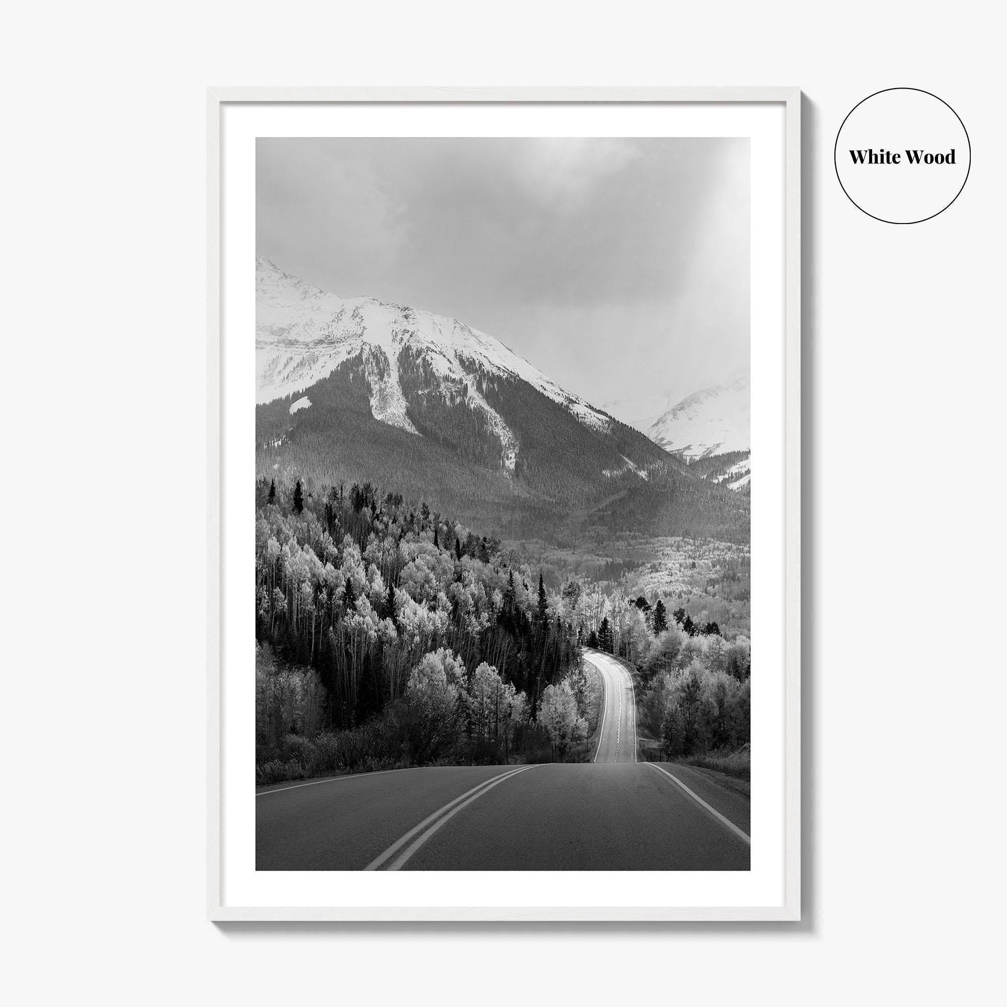 Telluride Colorado Black and White Fine Art Photo Print, Mountain Village CO Poster