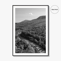 Catskill Mountains Black and White Fine Art Photo Print, New York Poster
