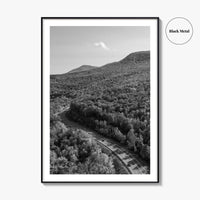 Catskill Mountains Black and White Fine Art Photo Print, New York Poster