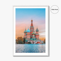 Moscow Russia Fine Art Photo Print, St Basil's Cathedral, Red Square, Poster