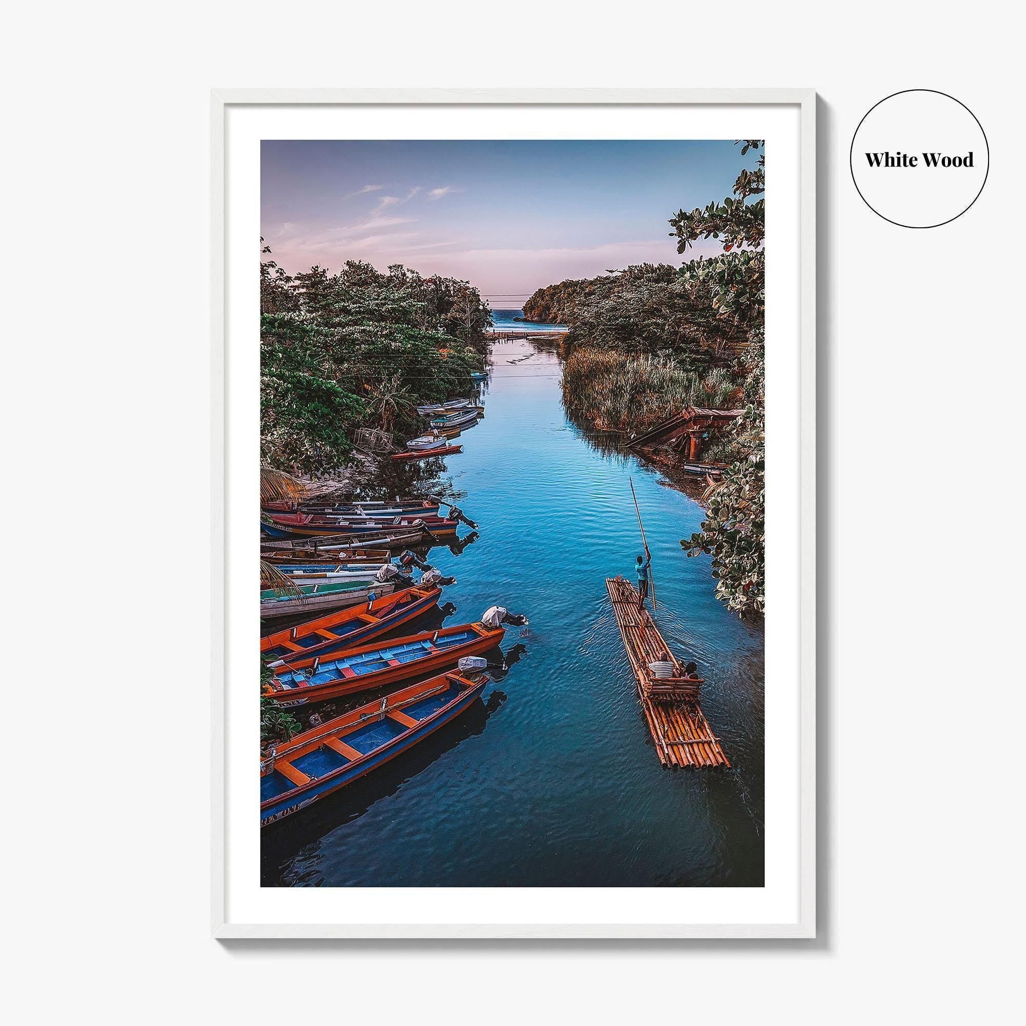 Jamaica Fine Art Photo Print, White River Rafting, St Ann, Ocho Rios Wall Poster