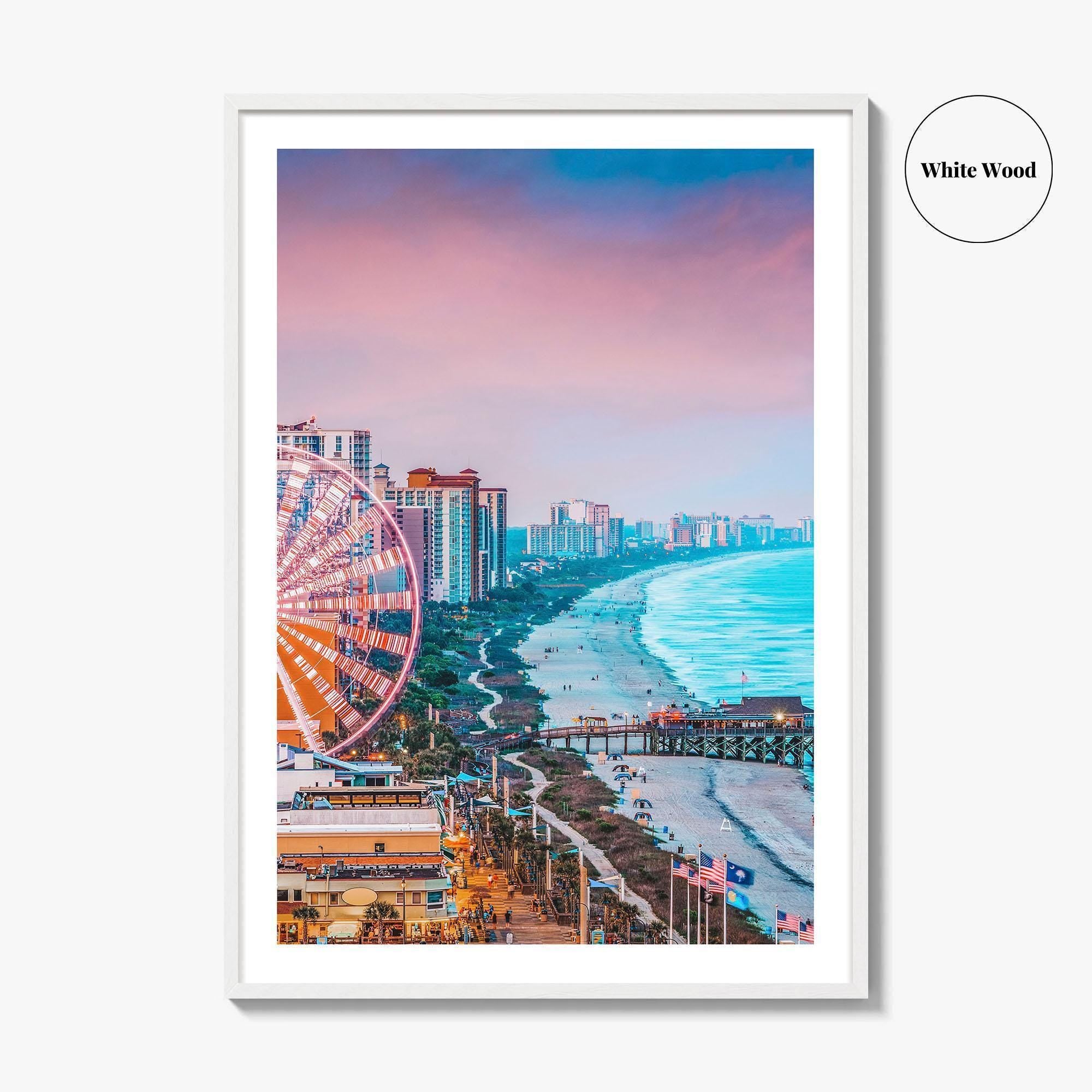 Myrtle Beach Skyline Fine Art Photo Print, Wall Decor, South Carolina Poster, USA