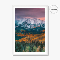 Crested Butte Fine Art Photo Print, Kebler Pass, East Beckwith Mountain, Colorado Poster