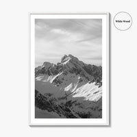 Tantalus Range Black and White Fine Art Photo Print, Squamish Vancouver Canada Poster