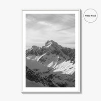 Tantalus Range Black and White Fine Art Photo Print, Squamish Vancouver Canada Poster