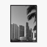 Miami Black and White Fine Art Photo Print, South Beach, Florida Wall Poster, USA