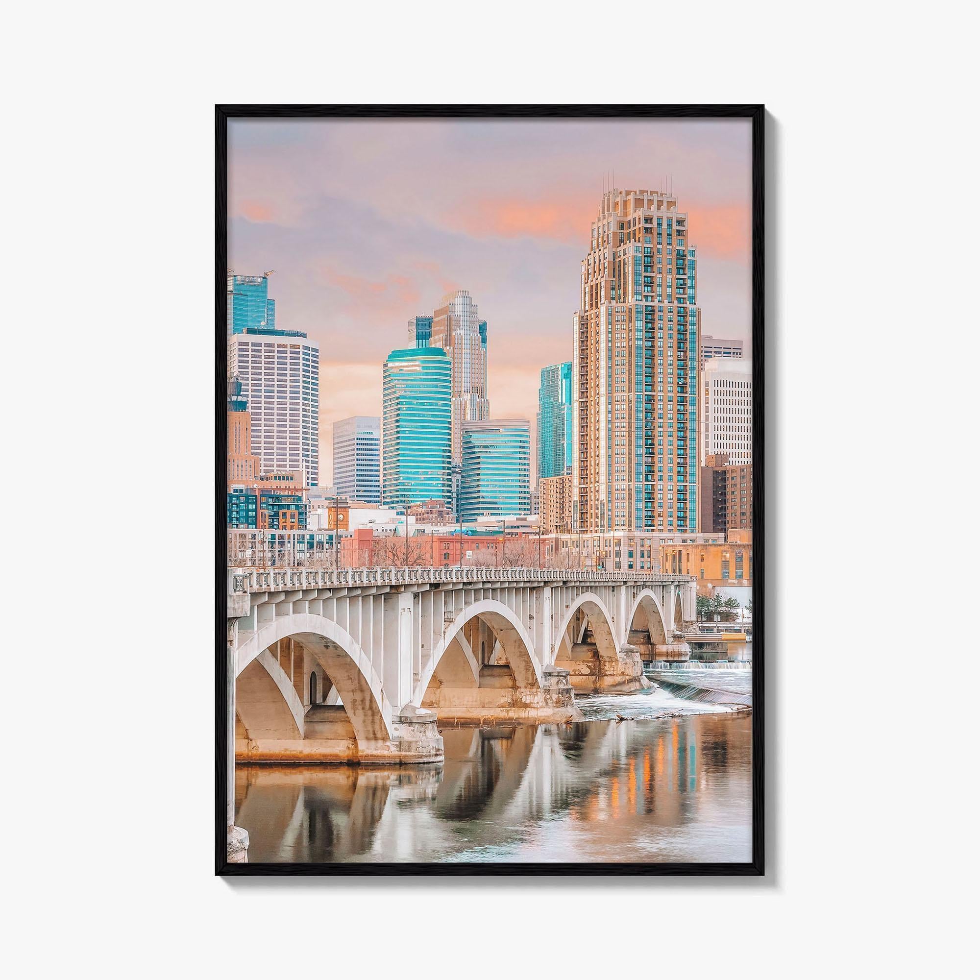 Minneapolis Skyline Fine Art Photo Print, Wall Poster, Minnesota USA