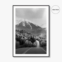 Telluride Colorado Black and White Fine Art Photo Print, Mountain Village CO Poster