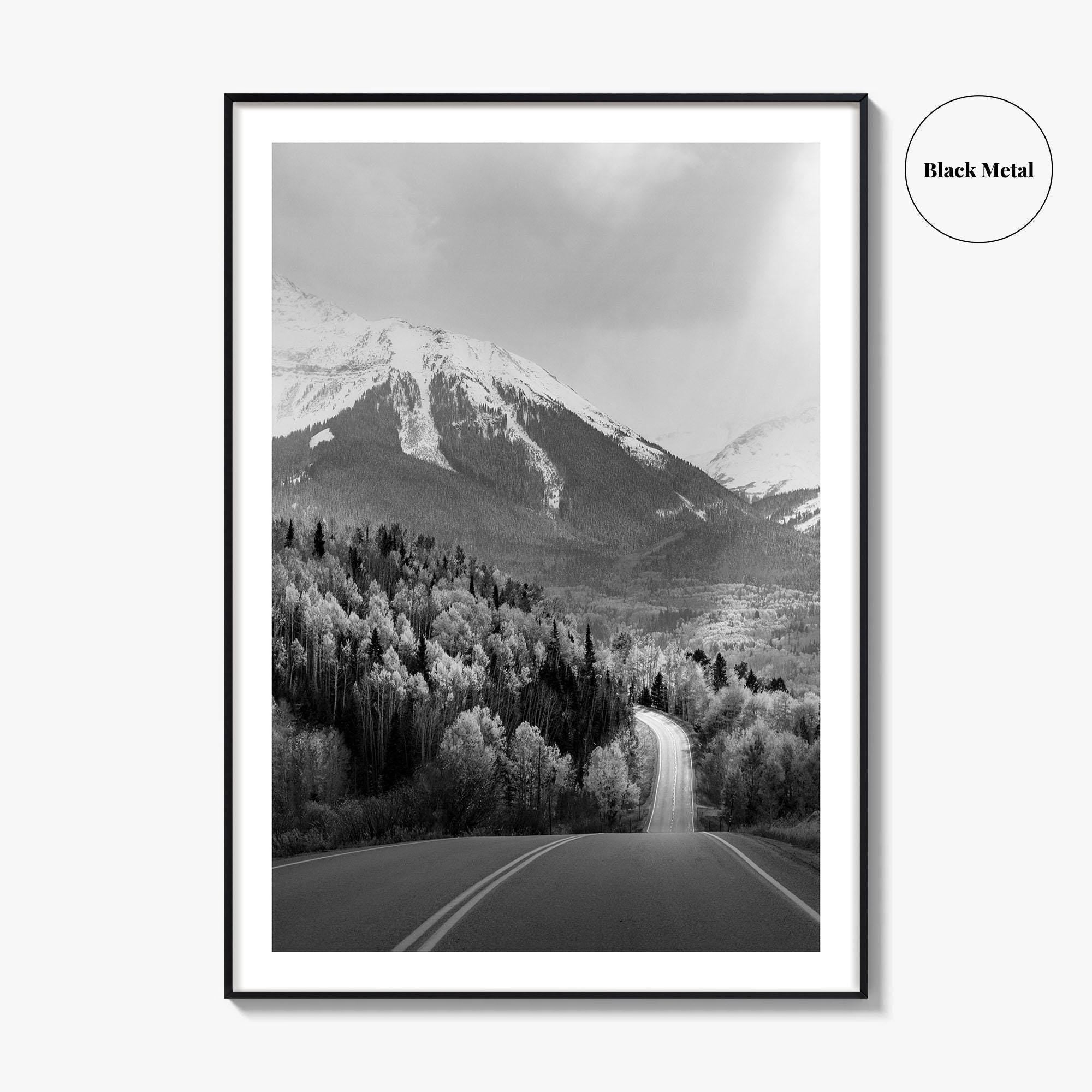Telluride Colorado Black and White Fine Art Photo Print, Mountain Village CO Poster