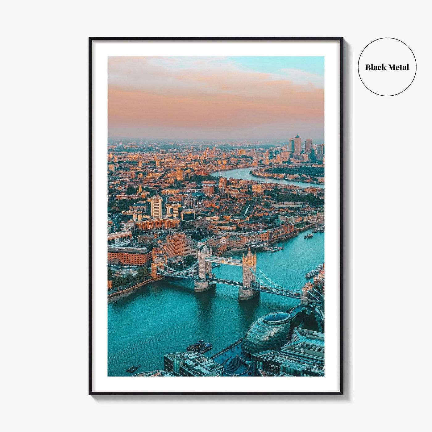 London Skyline Fine Art Photo Print, Thames River, England, UK, Wall Decor, Poster