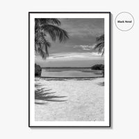 Key Largo Black and White Fine Art Photo Print, Florida Keys, Island Beach Poster
