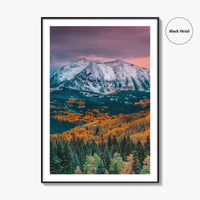 Crested Butte Fine Art Photo Print, Kebler Pass, East Beckwith Mountain, Colorado Poster