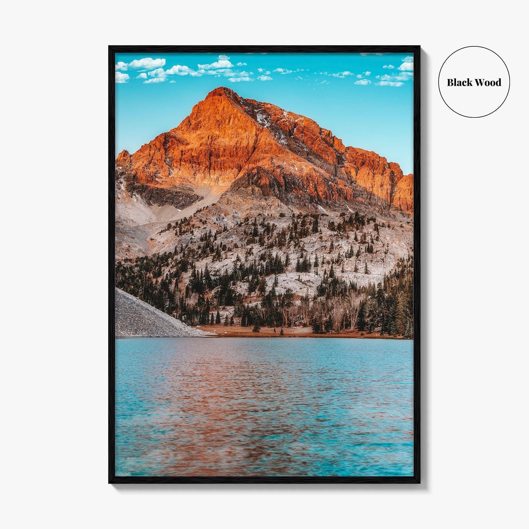 Mount Idaho Fine Art Photo Print, Mountain Lake, USA Wall Decor Poster